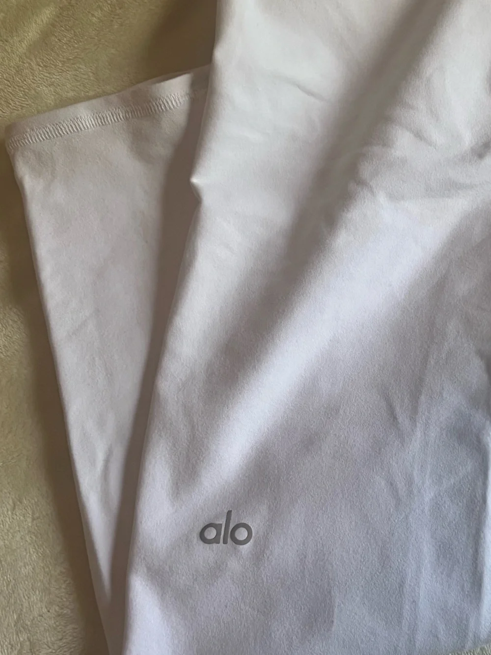 Alo Yoga White Full Length High-Waist Airbrush Leggings L
